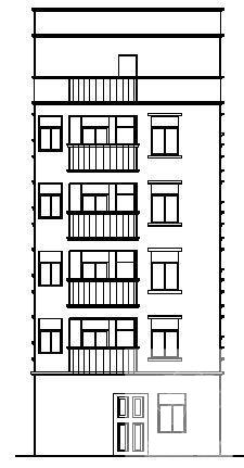 6层出租房建筑结构CAD施工图纸 - 2