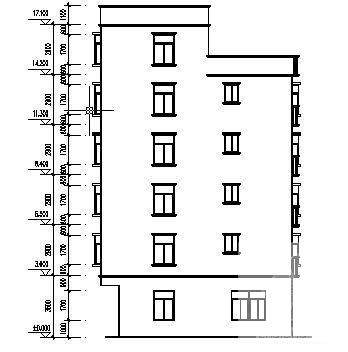6层出租房建筑结构CAD施工图纸 - 3