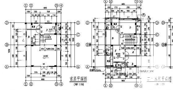 6层出租房建筑结构CAD施工图纸 - 4