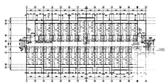 高校6层宿舍楼建筑方案设计CAD图纸 - 1