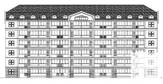 高校6层宿舍楼建筑方案设计CAD图纸 - 2