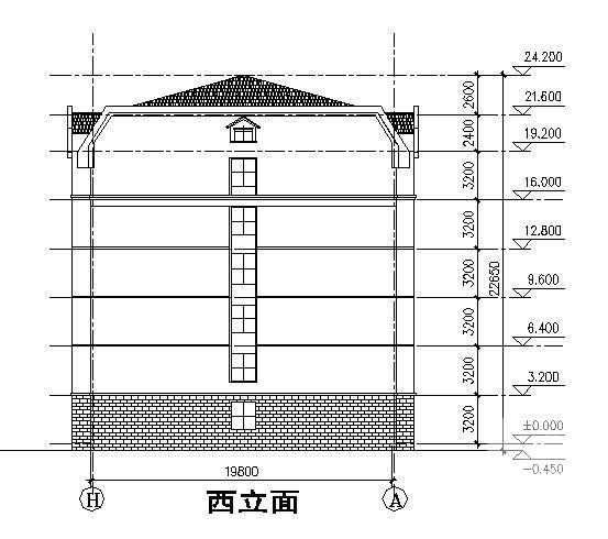 高校6层宿舍楼建筑方案设计CAD图纸 - 4