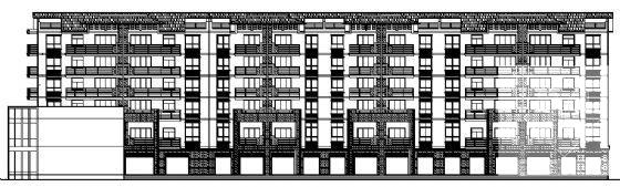 6层砖混结构底商住宅楼建筑CAD施工图纸 - 3