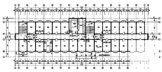 校砖混结构6层学生宿舍楼建筑方案设计CAD图纸 - 3