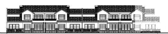 2层联排别墅建筑施工CAD图纸 - 4