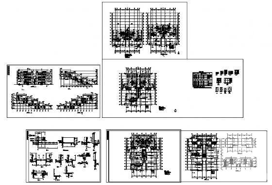 4层坡地板式现代住宅楼建筑设计方案设计CAD图纸（砌体结构） - 3