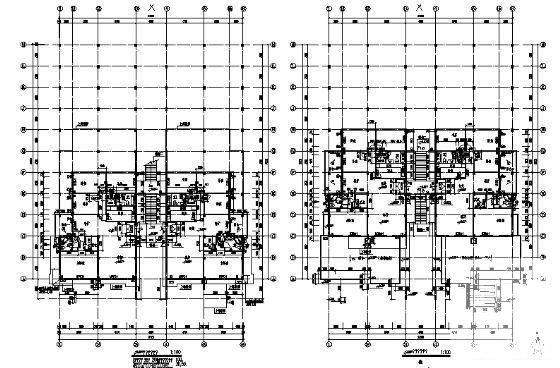 4层坡地板式现代住宅楼建筑设计方案设计CAD图纸（砌体结构） - 4