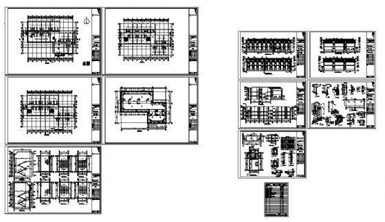 广厦天都城景观建筑CAD施工图纸（员工宿舍） - 2