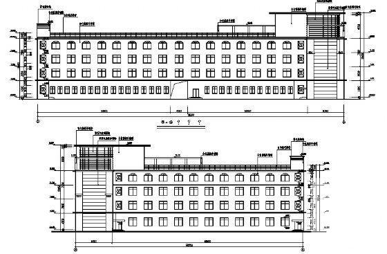 5层职工综合楼建筑CAD施工图纸 - 2