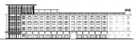 5层职工综合楼建筑CAD施工图纸 - 4