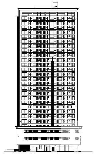 26层住宅楼建筑CAD施工图纸 - 1