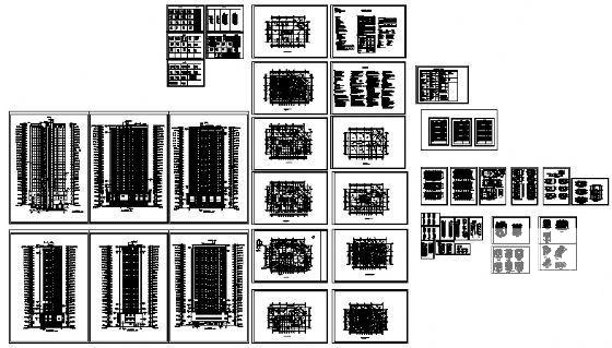 26层住宅楼建筑CAD施工图纸 - 2