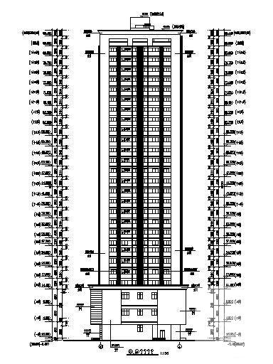 26层住宅楼建筑CAD施工图纸 - 4