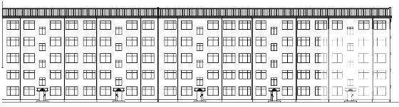 花园5层住宅楼建筑结构CAD施工图纸 - 1