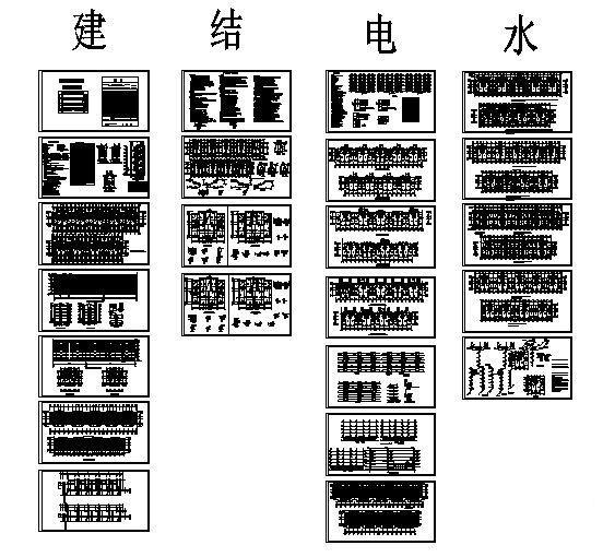 花园5层住宅楼建筑结构CAD施工图纸 - 2