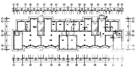 5层宿舍楼建筑CAD图纸 - 1