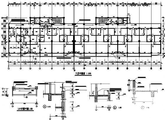 15层职工宿舍楼建筑CAD施工图纸 - 1