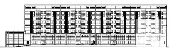 框剪结构6层商住综合住宅楼建筑施工CAD图纸 - 3