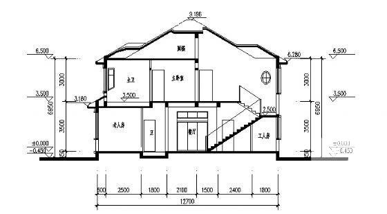 2层独栋别墅方案设计CAD图纸 - 4