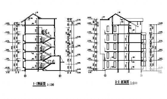 5层住宅楼建筑方案设计CAD图纸 - 3