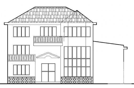 2层小别墅建筑结构CAD图纸 - 1