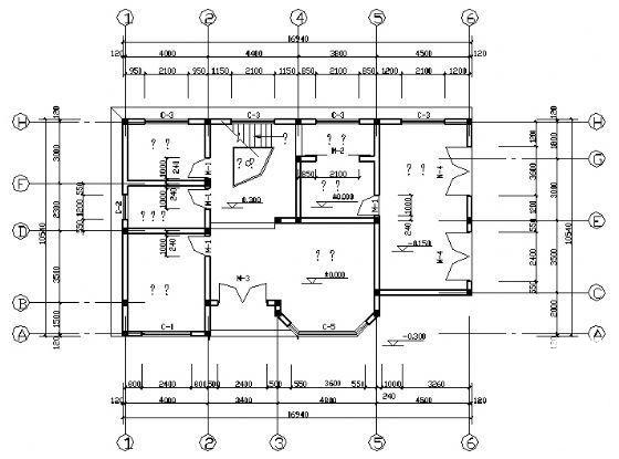 2层小别墅建筑结构CAD图纸 - 3