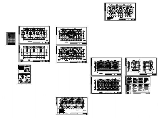 6层商住楼建筑方案设计CAD图纸 - 1