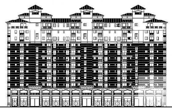 长江国际花园四号框剪结构住宅楼建筑施工CAD图纸 - 3