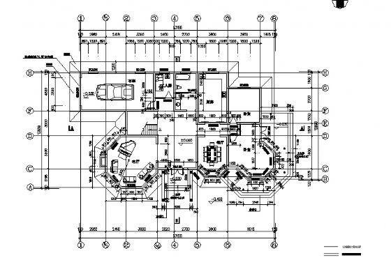 欧式2层别墅建筑方案设计CAD图纸 - 2