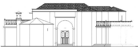 欧式2层别墅建筑方案设计CAD图纸 - 4