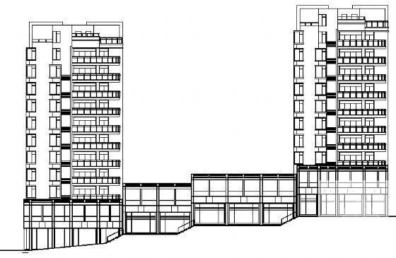 航运新村4号住宅楼建筑CAD图纸 - 1