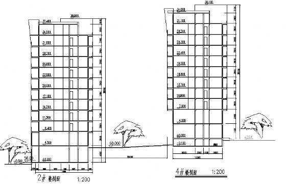 航运新村4号住宅楼建筑CAD图纸 - 4