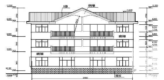 3层双拼别墅建筑CAD施工图纸 - 3