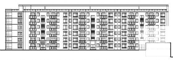 航运新村16号6层砖混结构住宅楼建筑方案设计CAD图纸 - 3