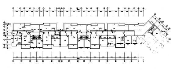 航运新村16号6层砖混结构住宅楼建筑方案设计CAD图纸 - 4