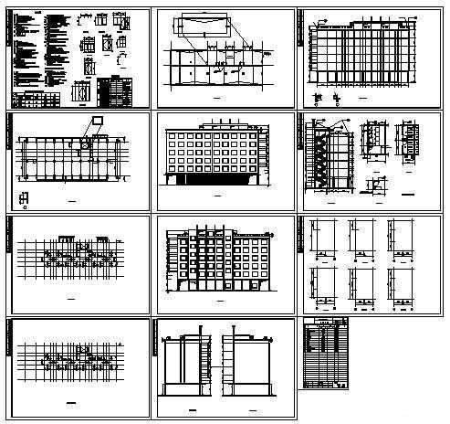 6层医院招待所建筑方案设计（框架结构） - 1