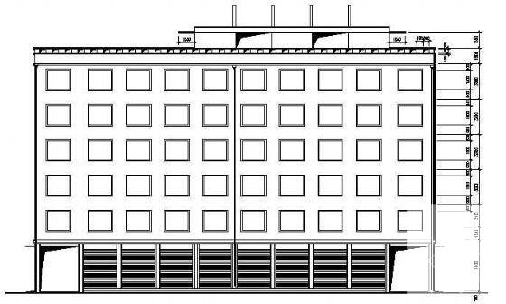 6层医院招待所建筑方案设计（框架结构） - 4