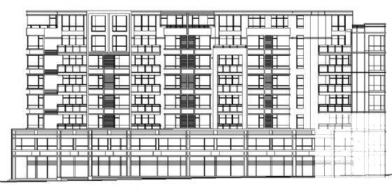 航运新村6层高层住宅楼建筑方案设计CAD图纸（砖混结构） - 1