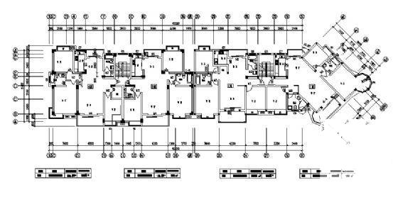 航运新村6层高层住宅楼建筑方案设计CAD图纸（砖混结构） - 3