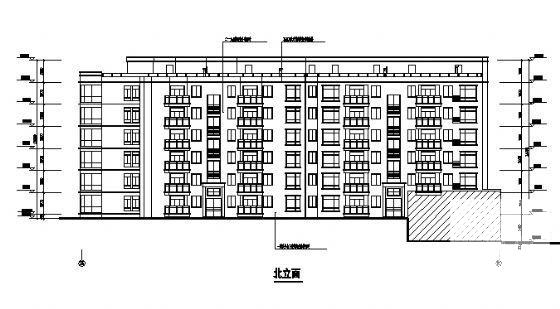 航运新村6层高层住宅楼建筑方案设计CAD图纸（砖混结构） - 4