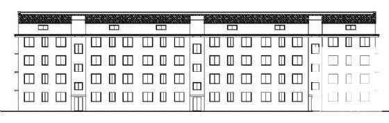 4层医院职工住宅楼建筑CAD图纸 - 1