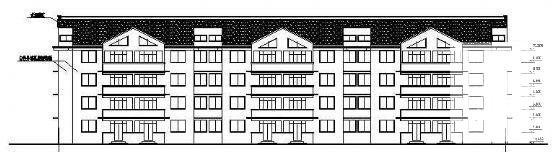 4层医院职工住宅楼建筑CAD图纸 - 4