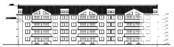 4层医院职工住宅楼建筑CAD图纸 - 4