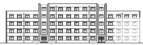 5层宿舍楼建筑CAD施工图纸 - 1