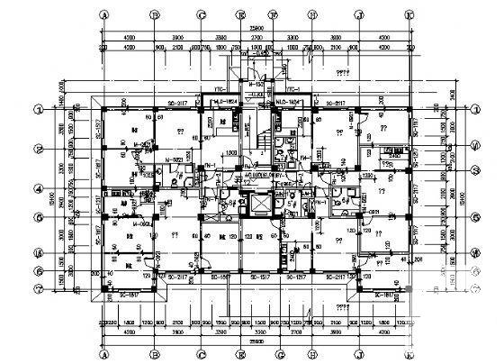 13层住宅楼建筑方案设计CAD图纸（框剪结构） - 2