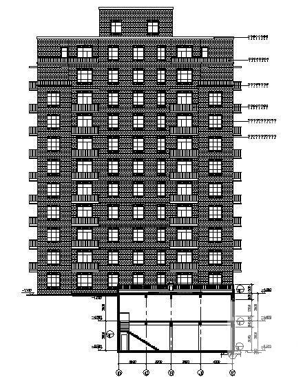 13层住宅楼建筑方案设计CAD图纸（框剪结构） - 4