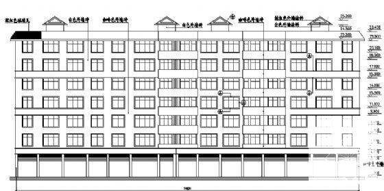 简约的7层住宅楼建筑CAD图纸 - 1
