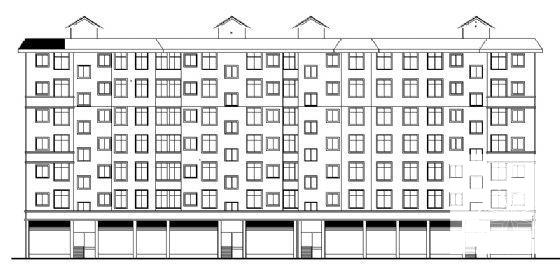 简约的7层住宅楼建筑CAD图纸 - 3