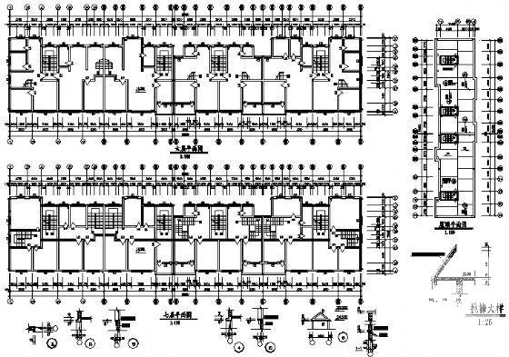 简约的7层住宅楼建筑CAD图纸 - 4