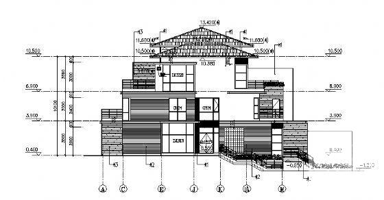 万科丹堤11号楼建筑CAD图纸 - 1